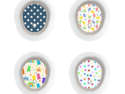 Dexcom G7/Dexcom ONE+ Sensor Sticker (Stars & Gummies Collection) 4pk