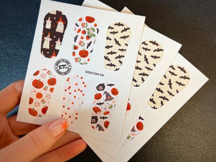 Dexcom G6/One Sensor Stickers (Boho Halloween) 6 pack