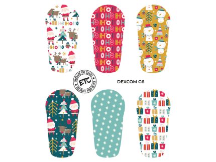 Dexcom G6/One Sensor Stickers (Santa's Helpers) 6 pack