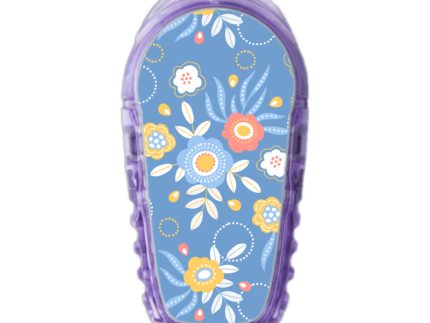 Dexcom G6/One Sensor Sticker (Sky Blue Floral)