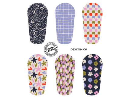Dexcom G6/One Sensor Stickers (Bold Prints) 6 pack