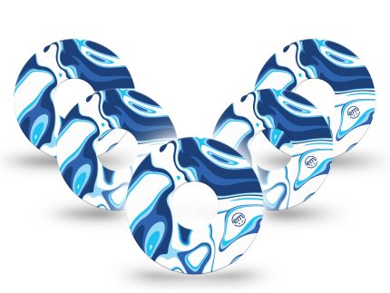 ExpressionMed Blue Marble Adhesive Patch Freestyle Libre 3