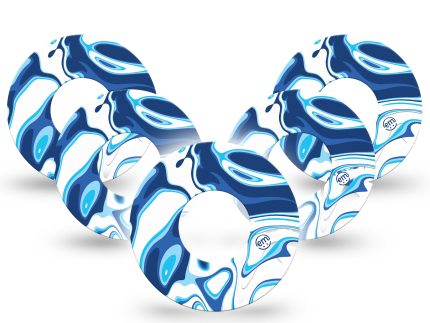 ExpressionMed Blue Marble Adhesive Patch Freestyle Libre 2