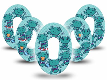 ExpressionMed Betes the Axolotl Adhesive Patch Dexcom G6/One