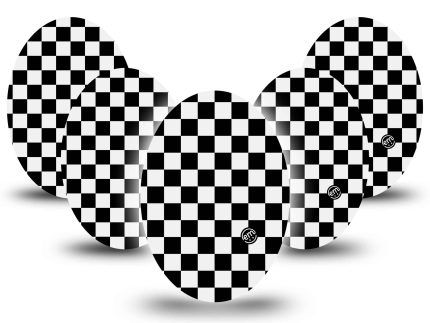 ExpressionMed Checkered Adhesive Patch Oval