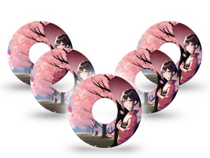 ExpressionMed Cherry Blossom Anime Adhesive Patch Freestyle Libre 3