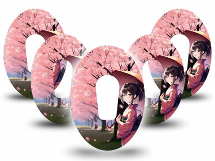 ExpressionMed Cherry Blossom Anime Adhesive Patch Dexcom G6/One