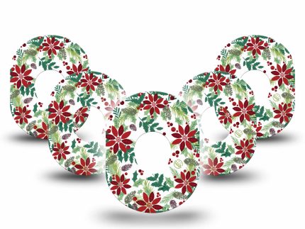 ExpressionMed Christmas Wreath Adhesive Patch Dexcom G7/Dexcom ONE+