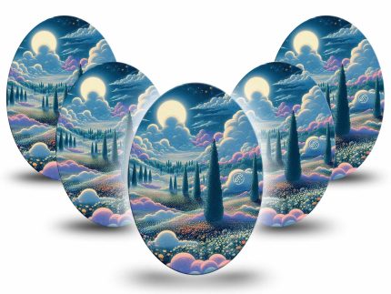 ExpressionMed Dreamy Landscape Adhesive Patch Oval
