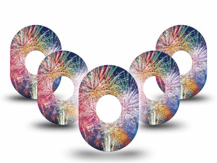 ExpressionMed Fireworks Adhesive Patch Dexcom G7/Dexcom ONE+