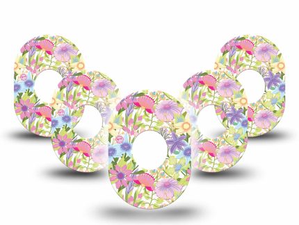 ExpressionMed Fantasy Florals Adhesive Patch Dexcom G7/Dexcom ONE+
