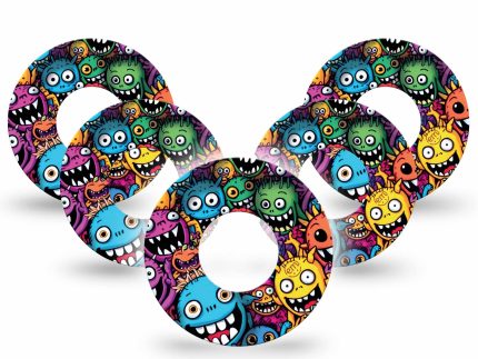 ExpressionMed Funky Monsters Adhesive Patch Freestyle Libre 2