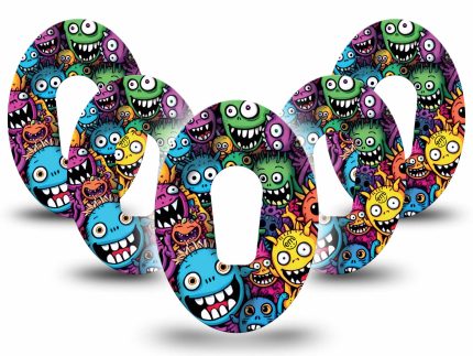 ExpressionMed Funky Monsters Adhesive Patch Dexcom G6/One