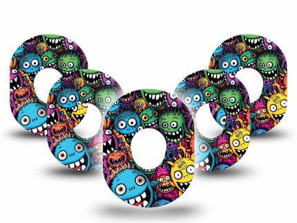 ExpressionMed Funky Monsters Adhesive Patch Dexcom G7/Dexcom ONE+