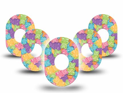 ExpressionMed Gummy Bears Adhesive Patch Dexcom G7/Dexcom ONE+