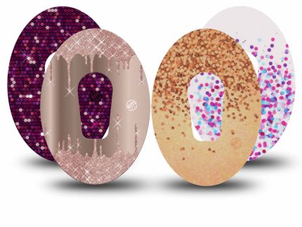 ExpressionMed Glitter Bomb Variety 4 Patch Pack Dexcom G6/One
