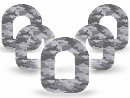 ExpressionMed Grey Camo Adhesive Patch Omnipod