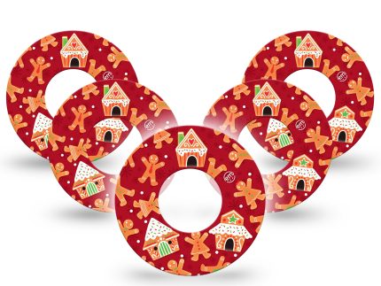ExpressionMed Gingerbread Fun Adhesive Patch Freestyle Libre 2