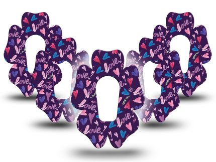 ExpressionMed G6/One Watercolour Love Flower Adhesive Patch Dexcom