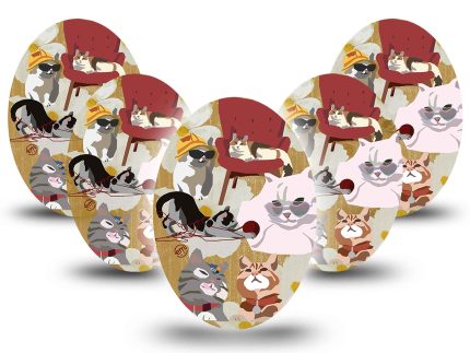 ExpressionMed Kitty Cats Adhesive Patch Oval