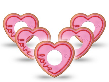 ExpressionMed Love Cookie Heart Shaped Adhesive Patch Infusion Set