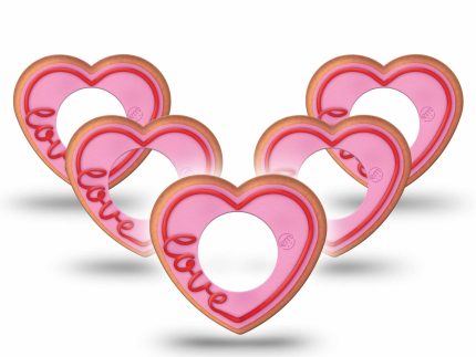 ExpressionMed Love Cookie Heart Shaped Adhesive Patch Freestyle Libre 2