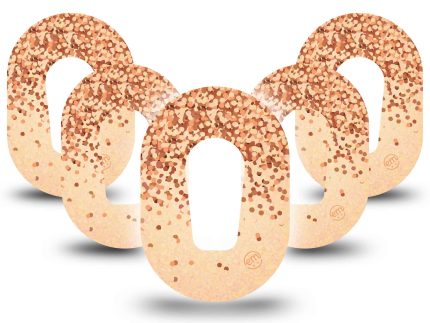 ExpressionMed Mini Champagne Shimmer Adhesive Patch Dexcom G6/One