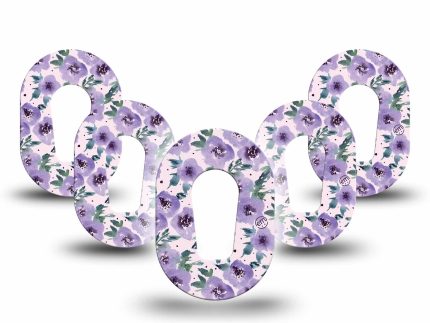ExpressionMed Mini Flowering Amethyst Adhesive Patch Dexcom G6/One