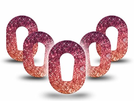ExpressionMed Mini Glittering Fall Ombre Adhesive Patch Dexcom G6/One