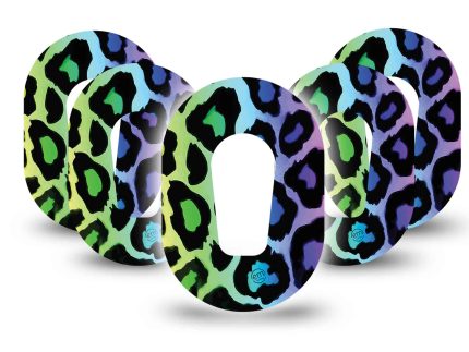 ExpressionMed Mini Multicoloured Cheetah Print Adhesive Patch Dexcom G6/One