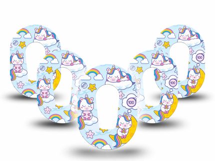 ExpressionMed Mini Sleeping Unicorns Adhesive Patch Dexcom G6/One