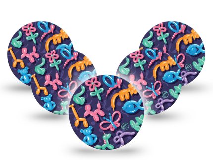 ExpressionMed OverPatch Balloon Animals Adhesive Patch Freestyle Libre 3