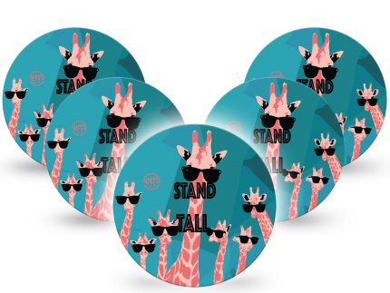ExpressionMed OverPatch Cool Giraffes Adhesive Patch Freestyle Libre 2 or 3
