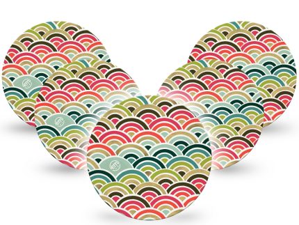 ExpressionMed OverPatch Coral Mint Adhesive Patch Freestyle Libre 2 or 3