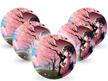 ExpressionMed OverPatch Cherry Blossom Anime Adhesive Patch Freestyle Libre 2 or 3