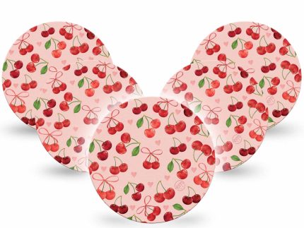ExpressionMed OverPatch Cherries Adhesive Patch Freestyle Libre 2 or 3