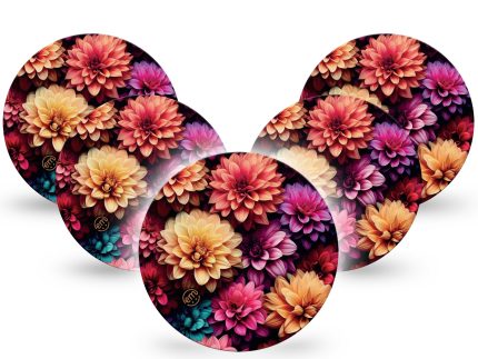 ExpressionMed OverPatch Dahlia Bouquet Adhesive Patch Freestyle Libre 2 or 3