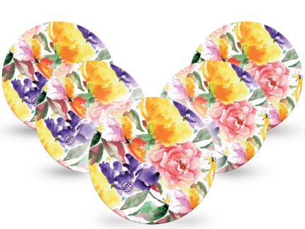 ExpressionMed OverPatch Floral Art Adhesive Patch Freestyle Libre 2 or 3