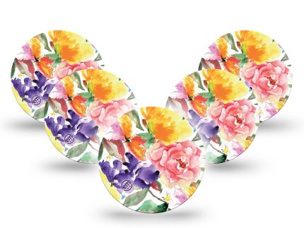 ExpressionMed OverPatch Floral Art Adhesive Patch Freestyle Libre 3