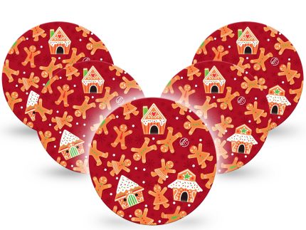 ExpressionMed OverPatch Gingerbread Fun Adhesive Patch Freestyle Libre 2 or 3
