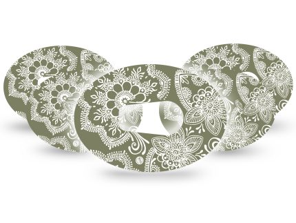 ExpressionMed Olive Henna Adhesive Patch Dexcom G6/One