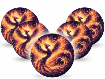 ExpressionMed OverPatch Rising Phoenix Adhesive Patch Freestyle Libre 2 or 3