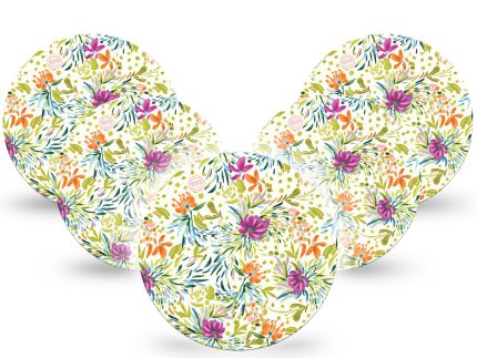 ExpressionMed OverPatch Summer Greenery Adhesive Patch Freestyle Libre 2 or 3