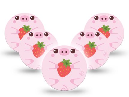 ExpressionMed OverPatch Strawberry Piglet Adhesive Patch Freestyle Libre 3