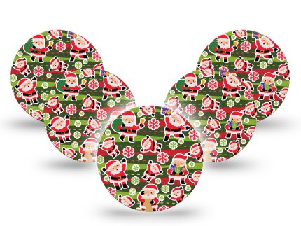 ExpressionMed OverPatch Santa Sticker Bomb Adhesive Patch Freestyle Libre 3