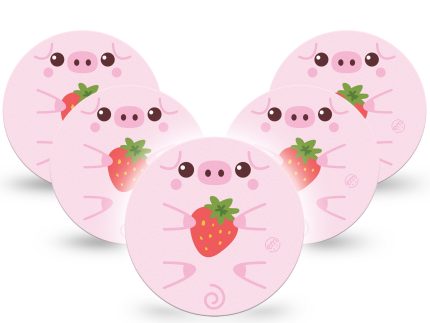 ExpressionMed OverPatch Strawberry Piglet Adhesive Patch Freestyle Libre 2 or 3