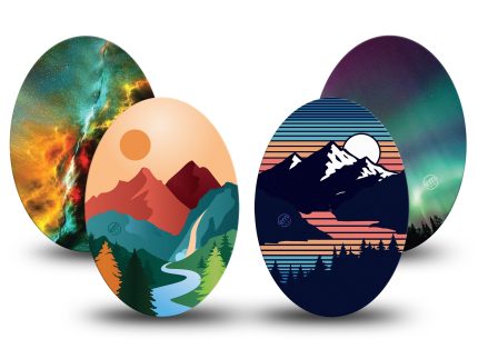 ExpressionMed Outdoorsy Variety 4 Patch Pack Oval