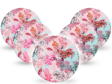ExpressionMed OverPatch Whimsical Blossoms Adhesive Patch Freestyle Libre 2 or 3