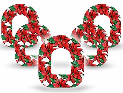 ExpressionMed Poinsettia Adhesive Patch Omnipod