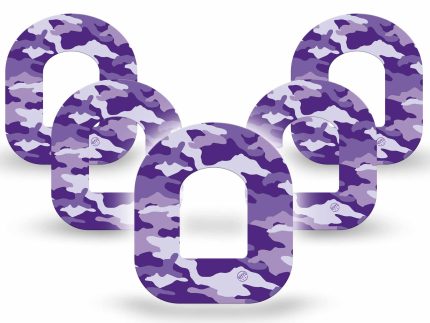 ExpressionMed Purple Camo Adhesive Patch Omnipod